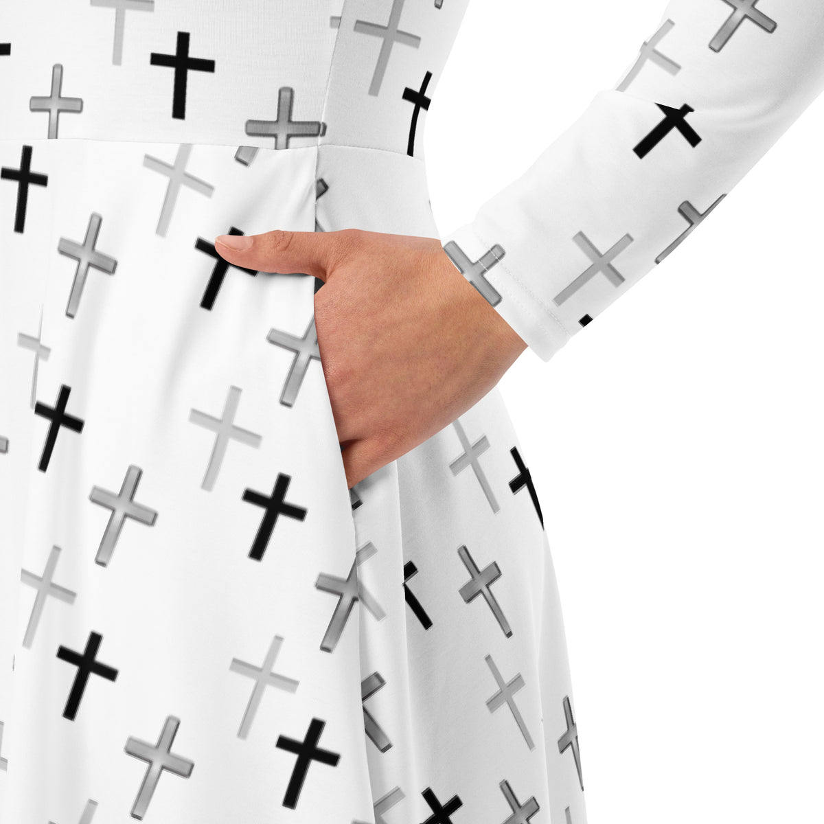 Cross Trio Midi Dress