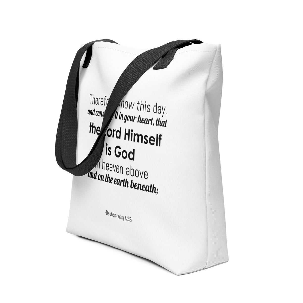 The Lord Is God Bible Tote