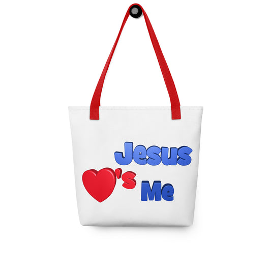 Jesus Loves Me Bible Tote
