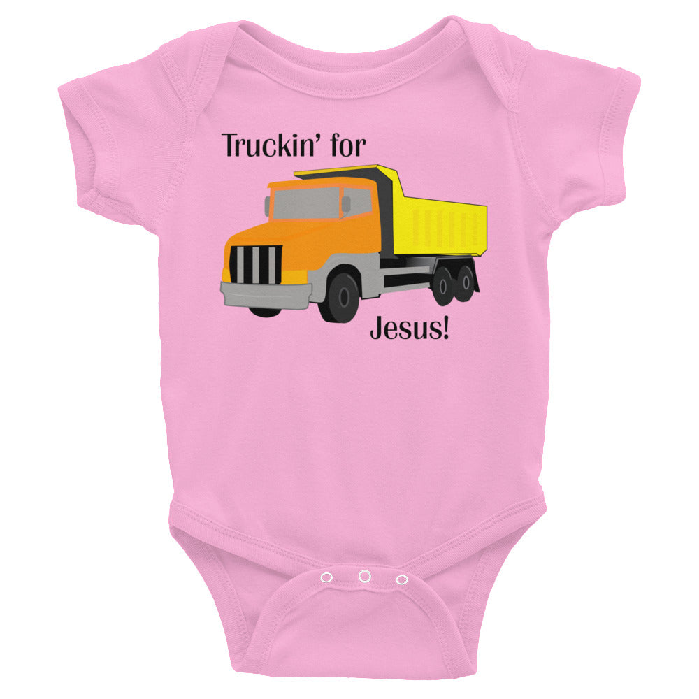 Truckin' for Jesus Baby Bodysuit