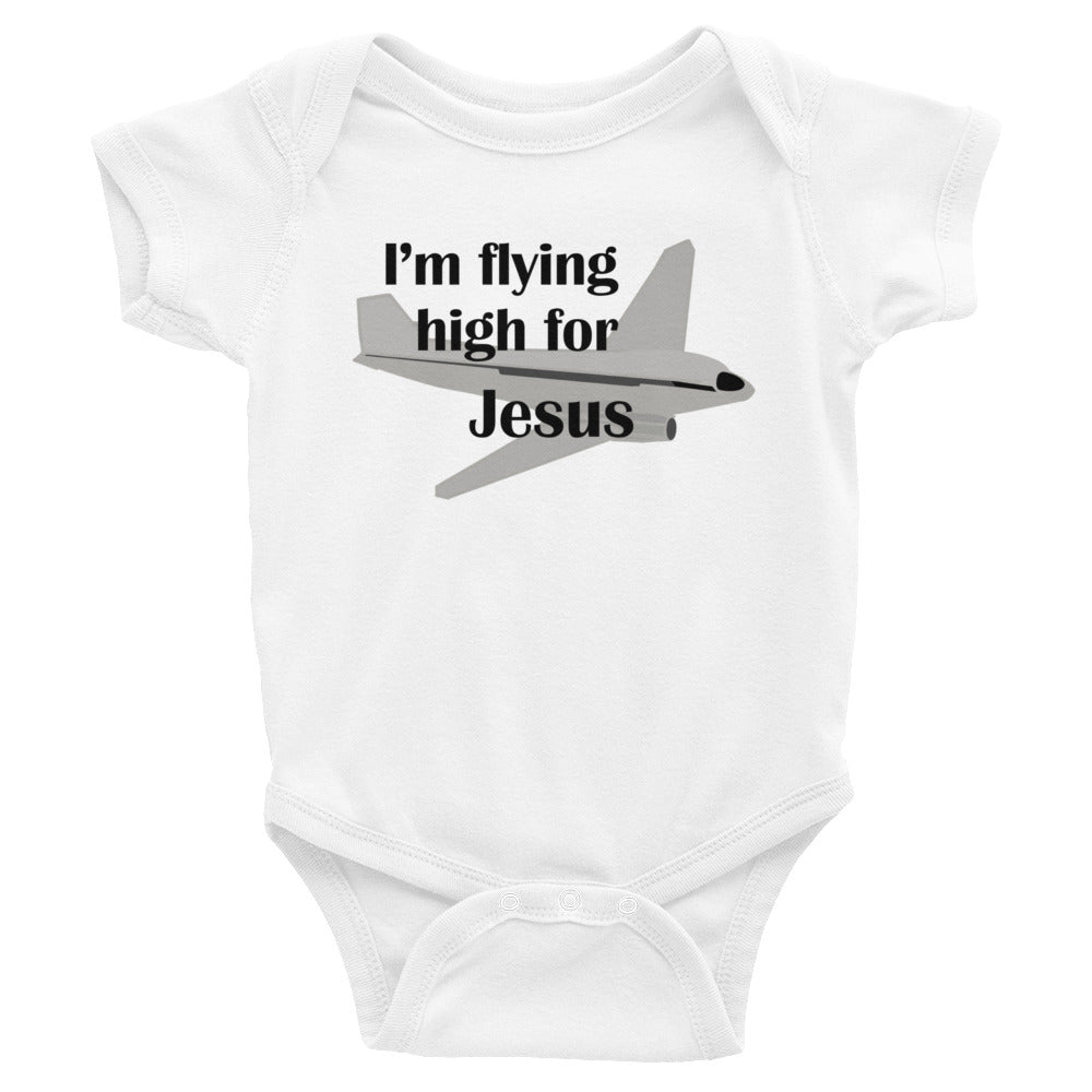 Flying High for Jesus Baby Bodysuit
