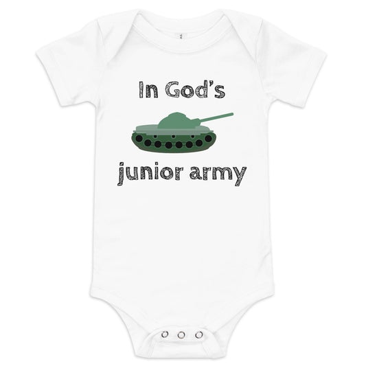 In God's Junior Army Infant Bodysuit