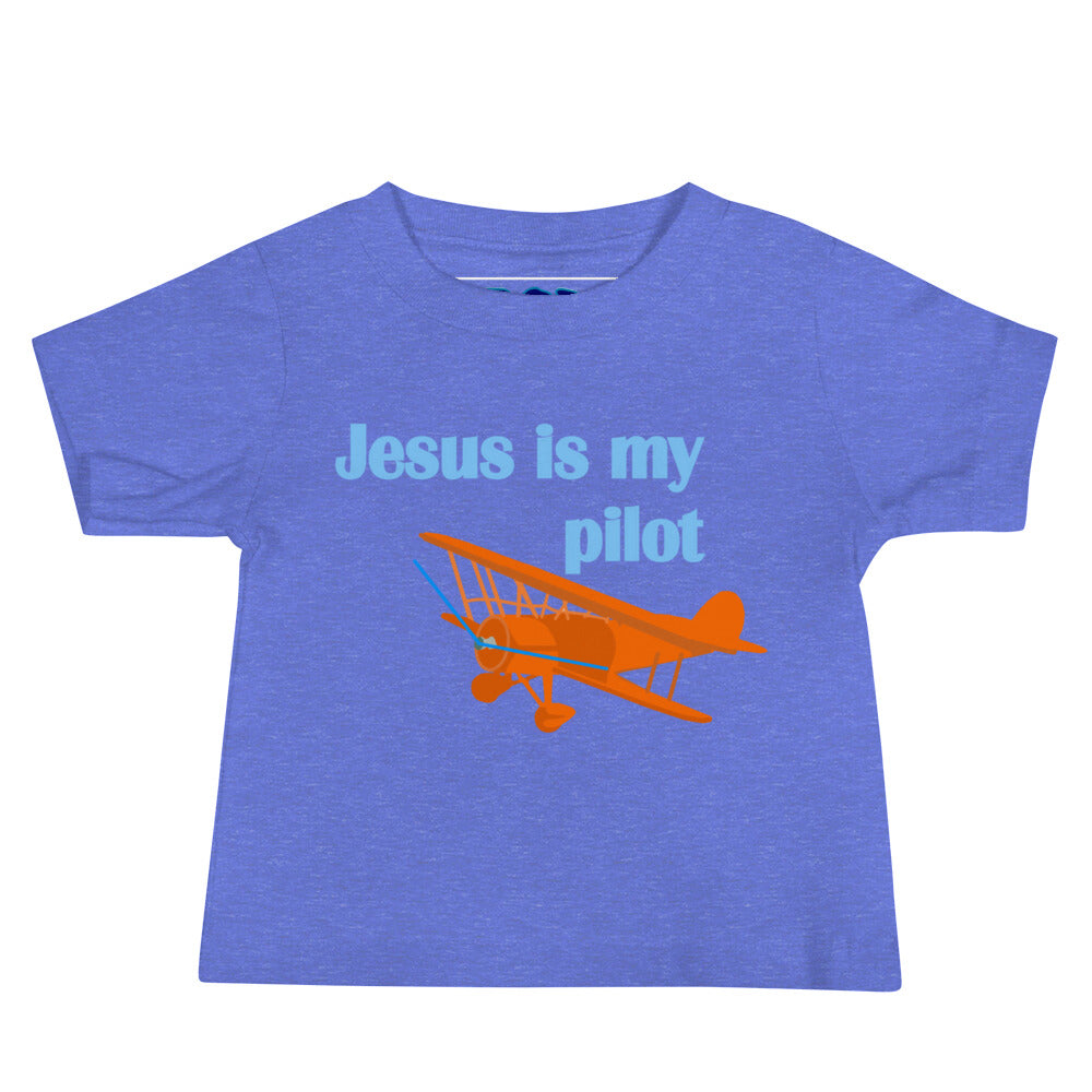 Jesus Is My Pilot (Biplane) Baby T-Shirt
