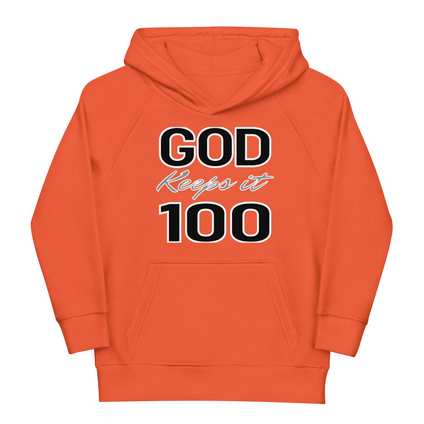 God Keeps It 100 Eco-Friendly Tween Hoodie
