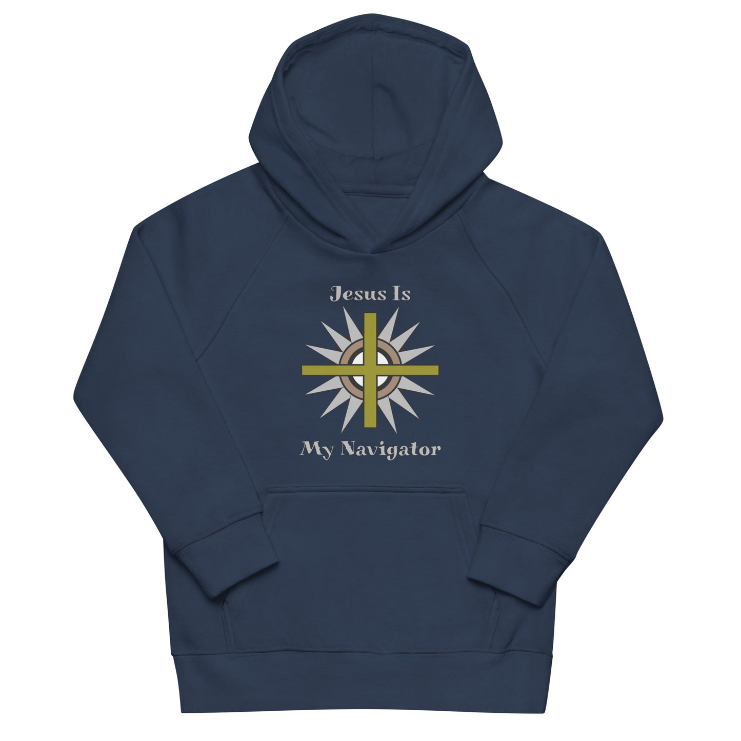 Jesus Is My Navigator Youth Eco Hoodie