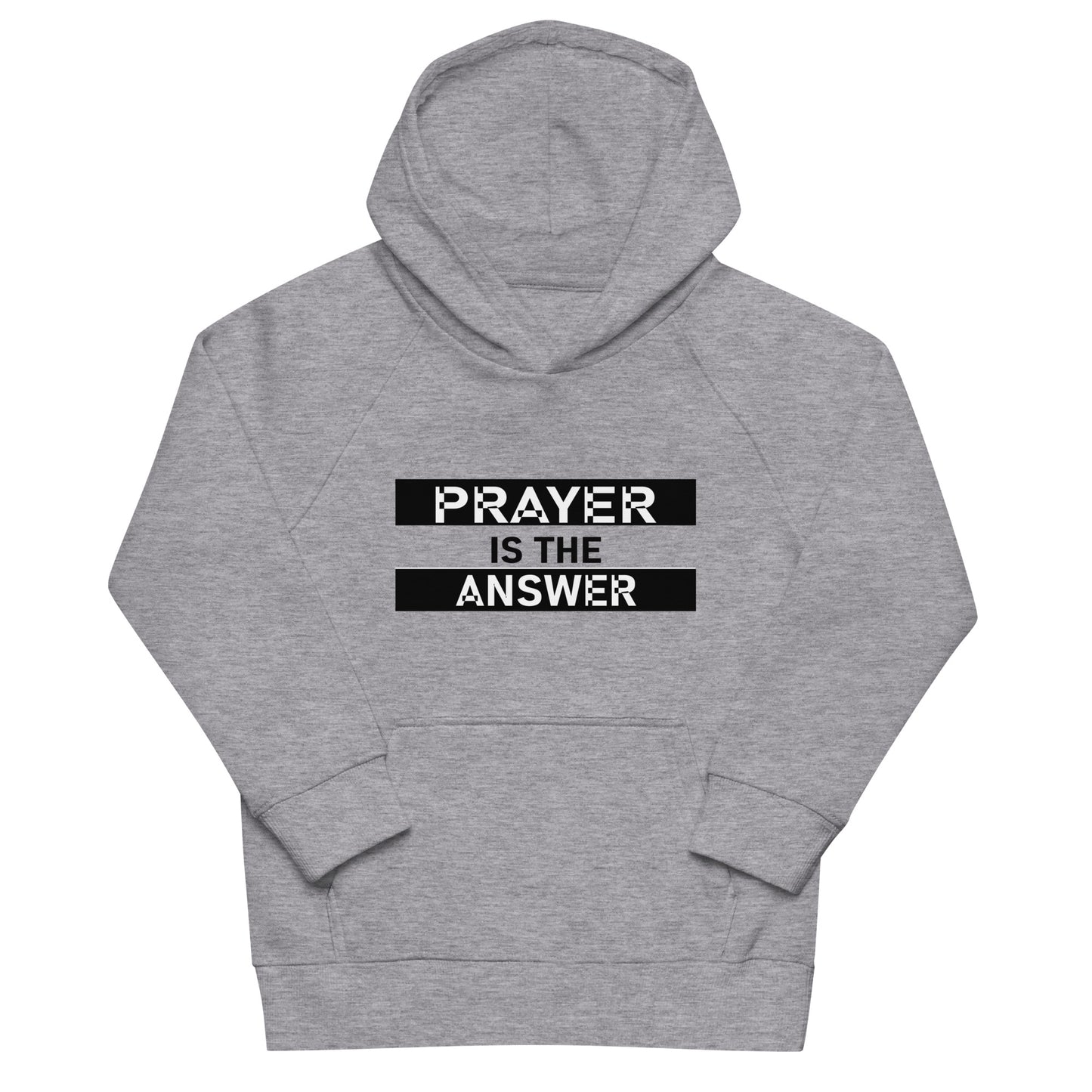 Prayer Is the Answer Youth Eco-Friendly Hoodie