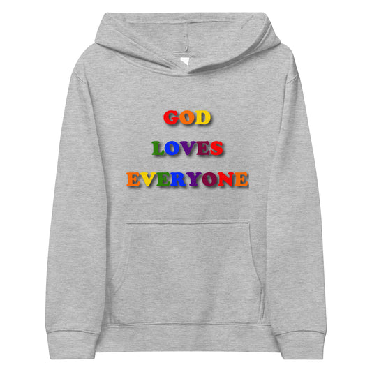 God Loves Everyone Kids Hoodie