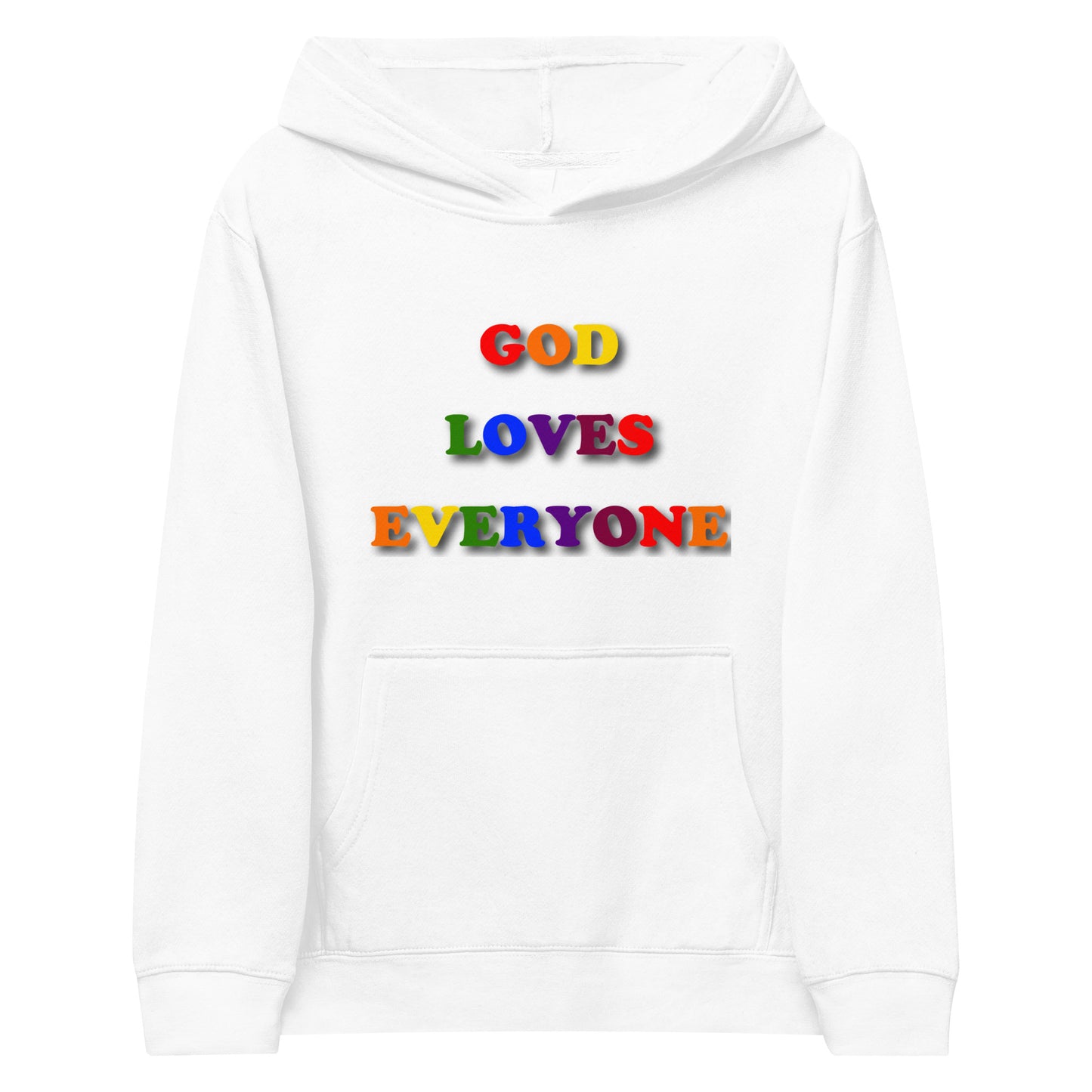God Loves Everyone Kids Hoodie