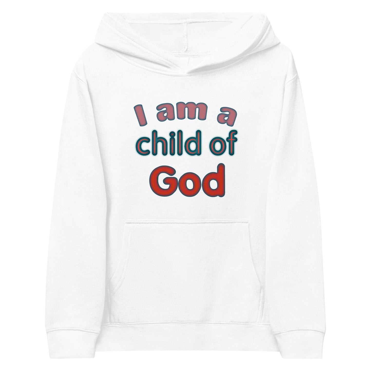I Am a Child of God Kids Hoodie