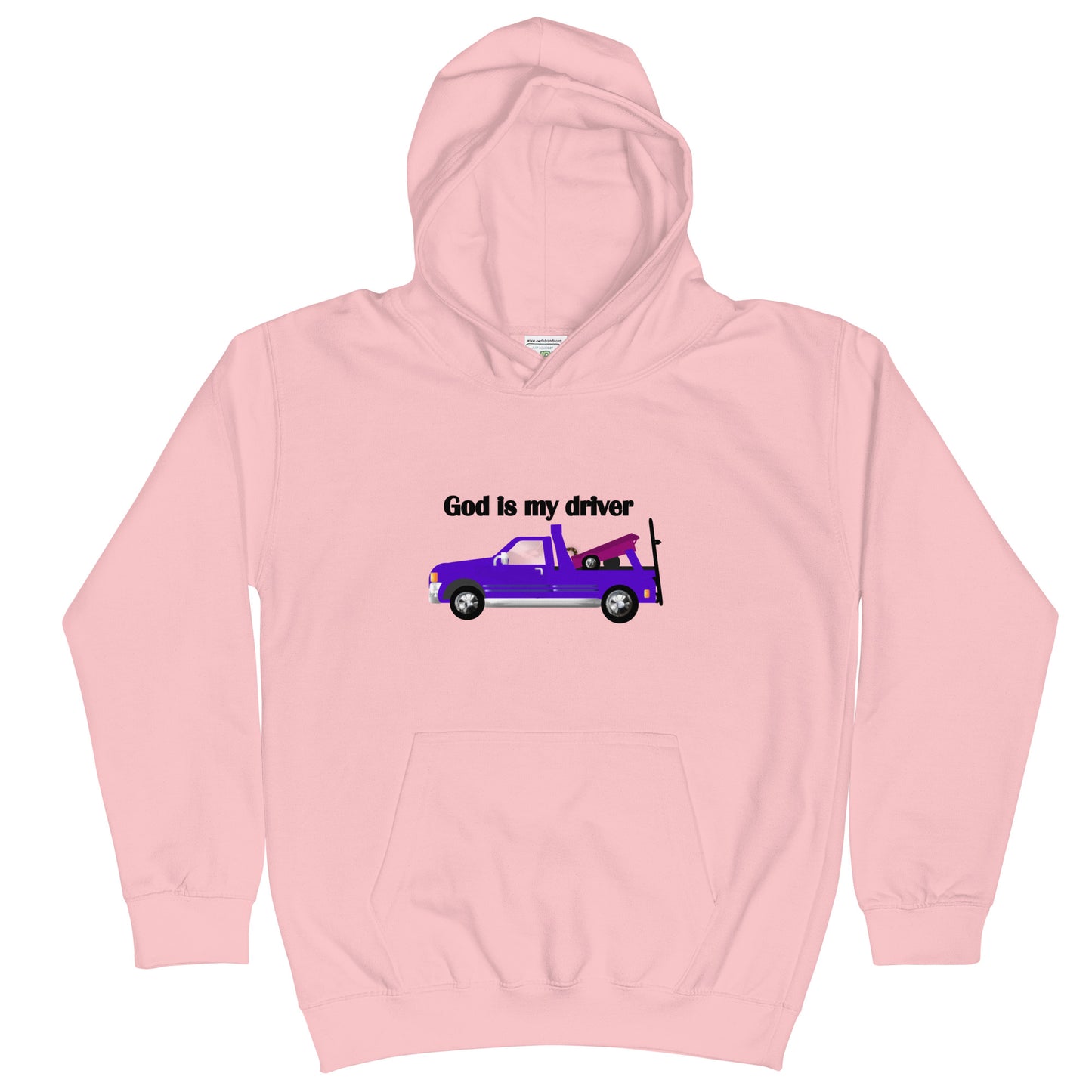 God Is My Driver Kids Hoodie