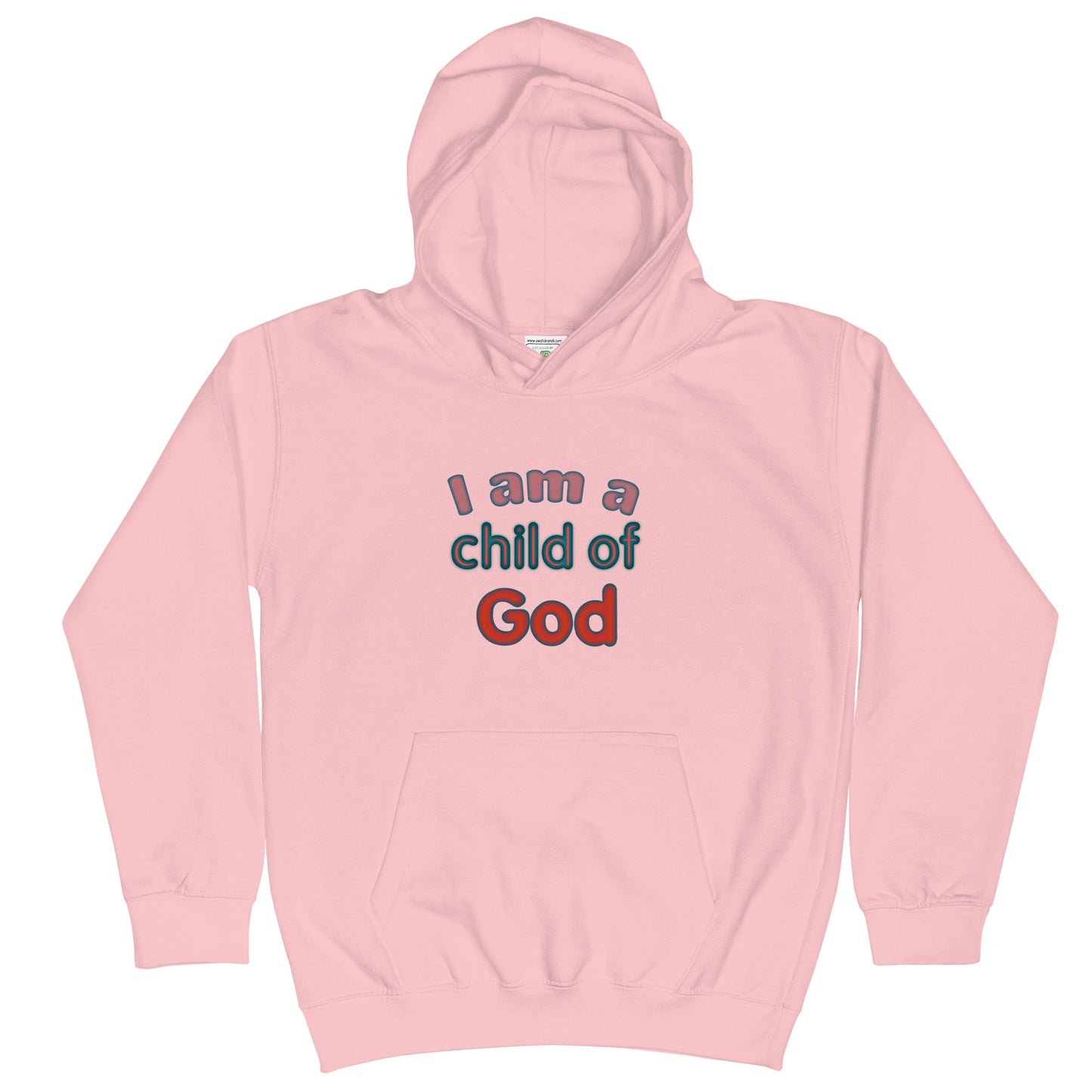 I Am a Child of God Kids Hoodie