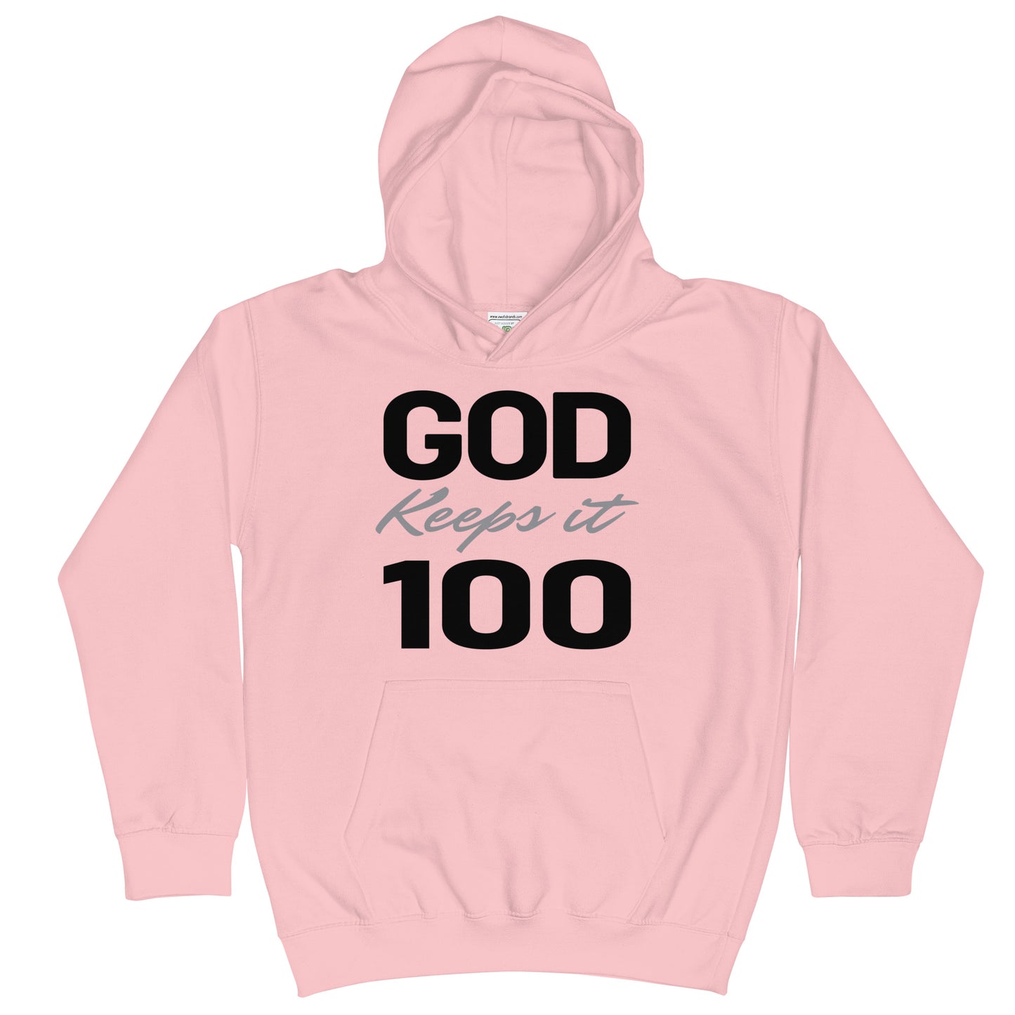 God Keeps It 100 Youth Hoodie