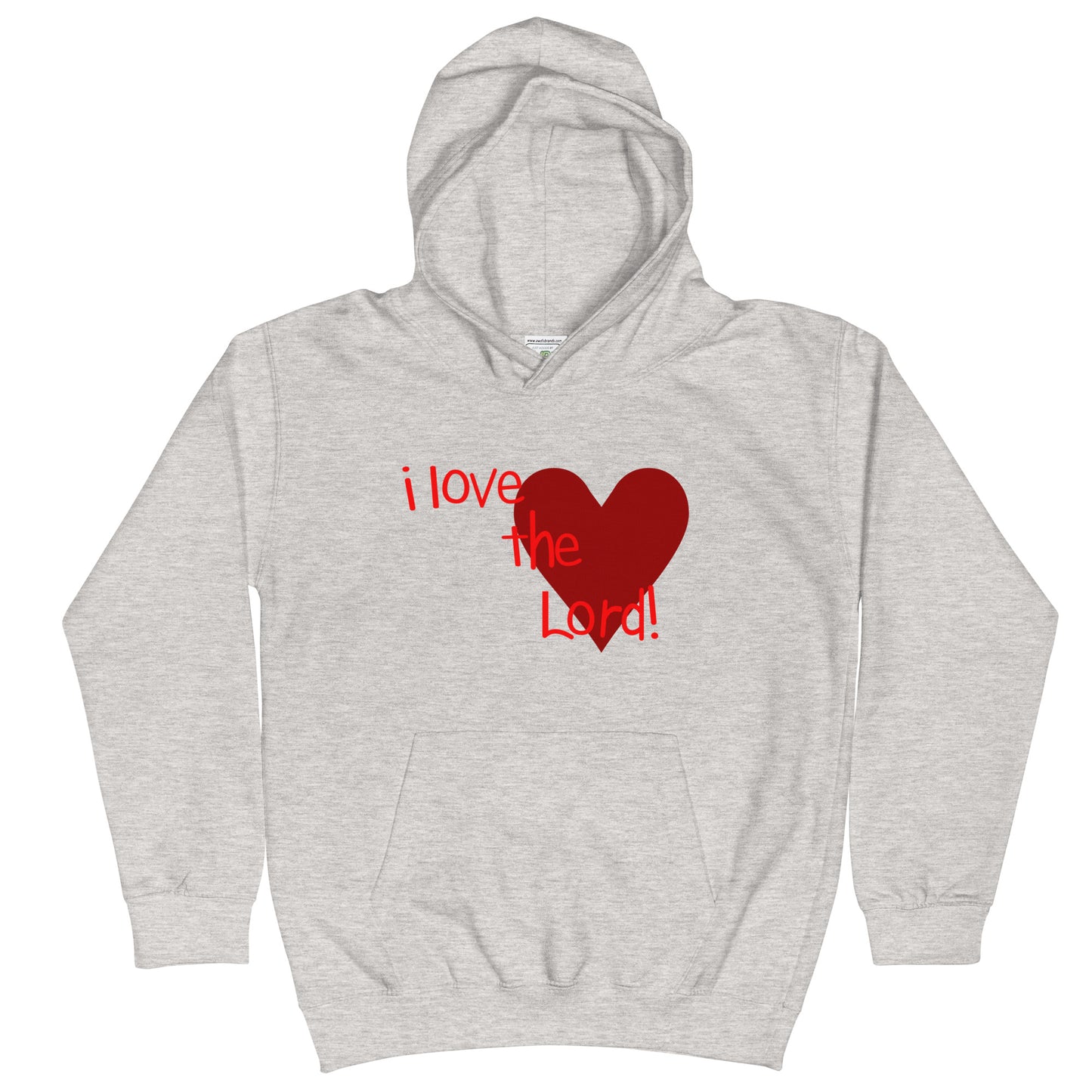 I Love the Lord (Heart) Kids Hoodie
