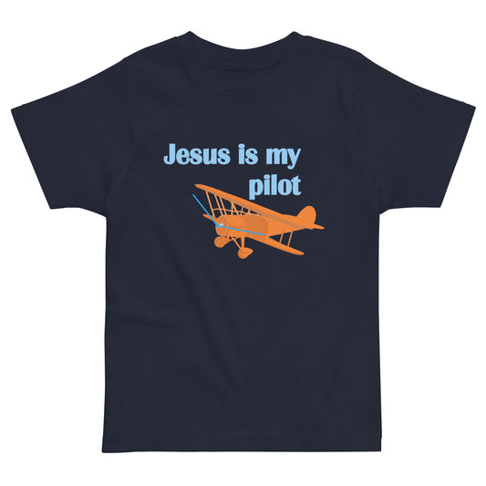 Jesus Is My Pilot (Biplane) Toddler T-Shirt