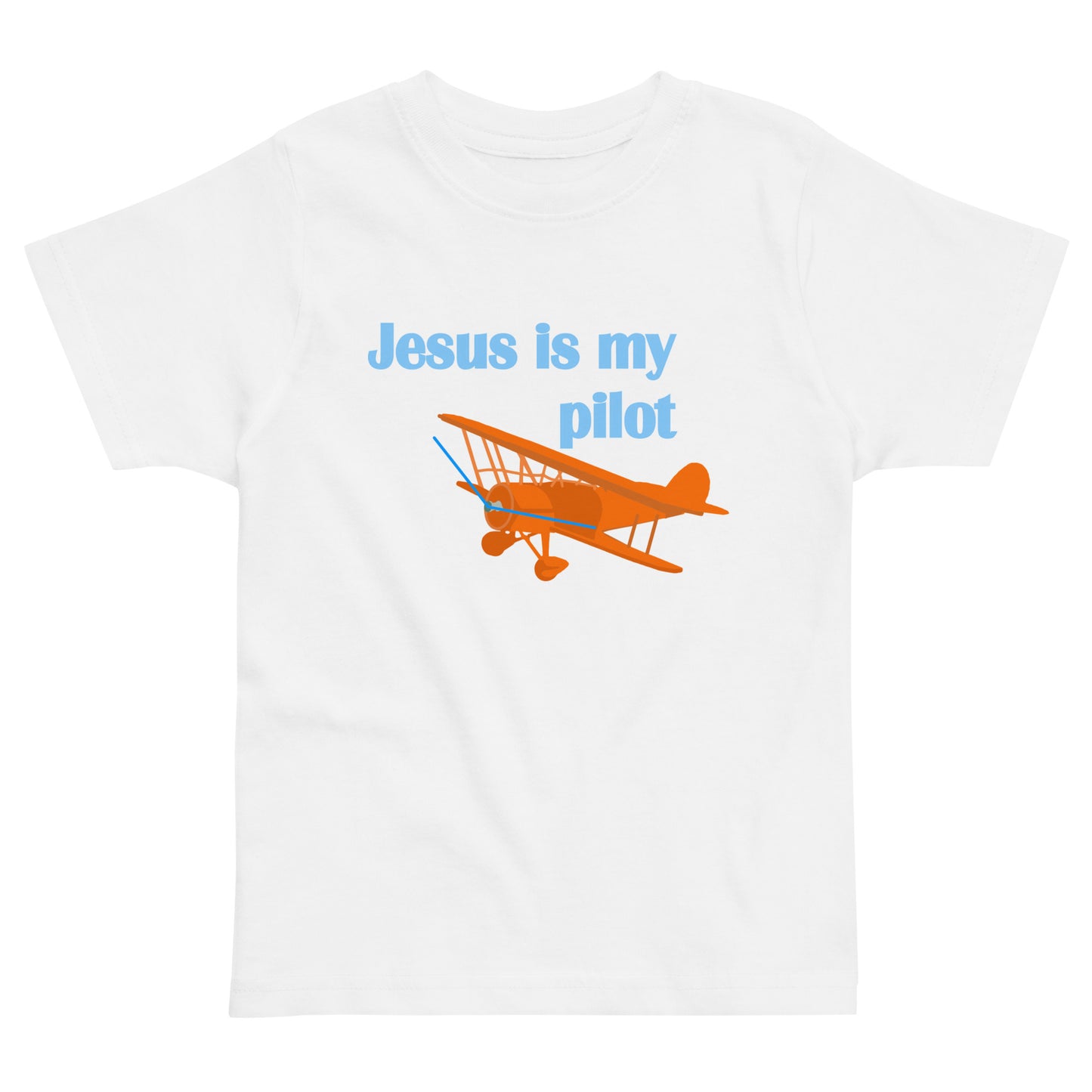 Jesus Is My Pilot (Biplane) Toddler T-Shirt