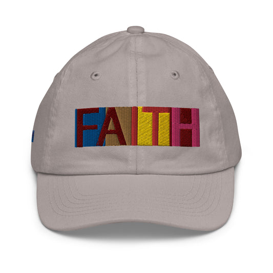 Multicolored Faith Youth Baseball Cap