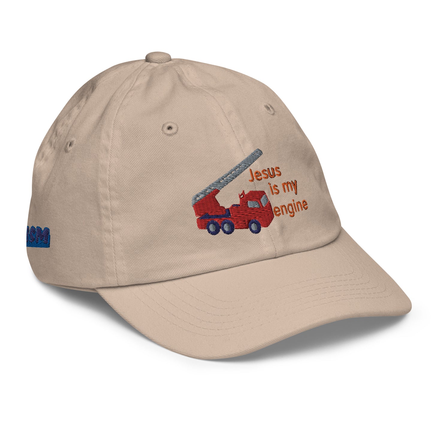 Jesus Is My Engine Embroidered Kids Cap