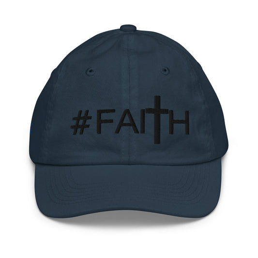 Hashtag Faith Youth Baseball Cap