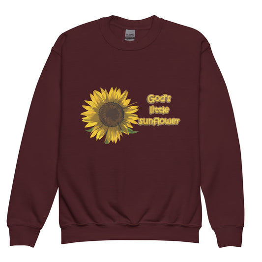 God's Little Sunflower Youth Sweatshirt