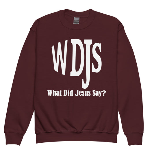 WDJS What Did Jesus Say Youth Sweatshirt