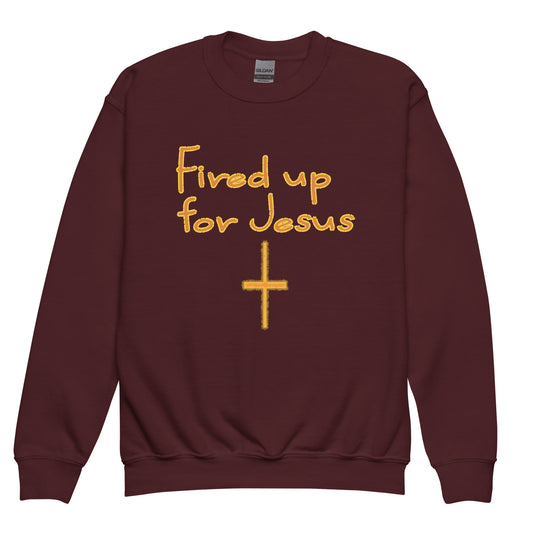Fired Up for Jesus Youth Sweatshirt