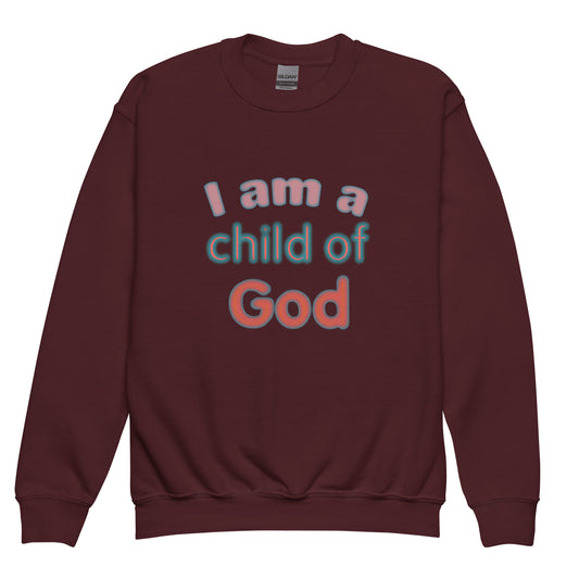 I Am a Child of God Youth Sweatshirt
