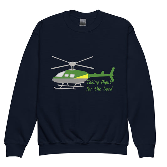 Taking Flight for the Lord (GY) Kids Sweatshirt