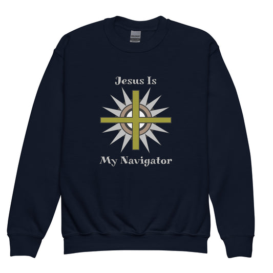 Jesus Is My Navigator Youth Sweatshirt