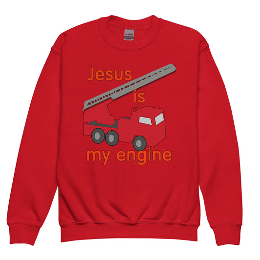 Jesus Is My Engine Kids Sweatshirt