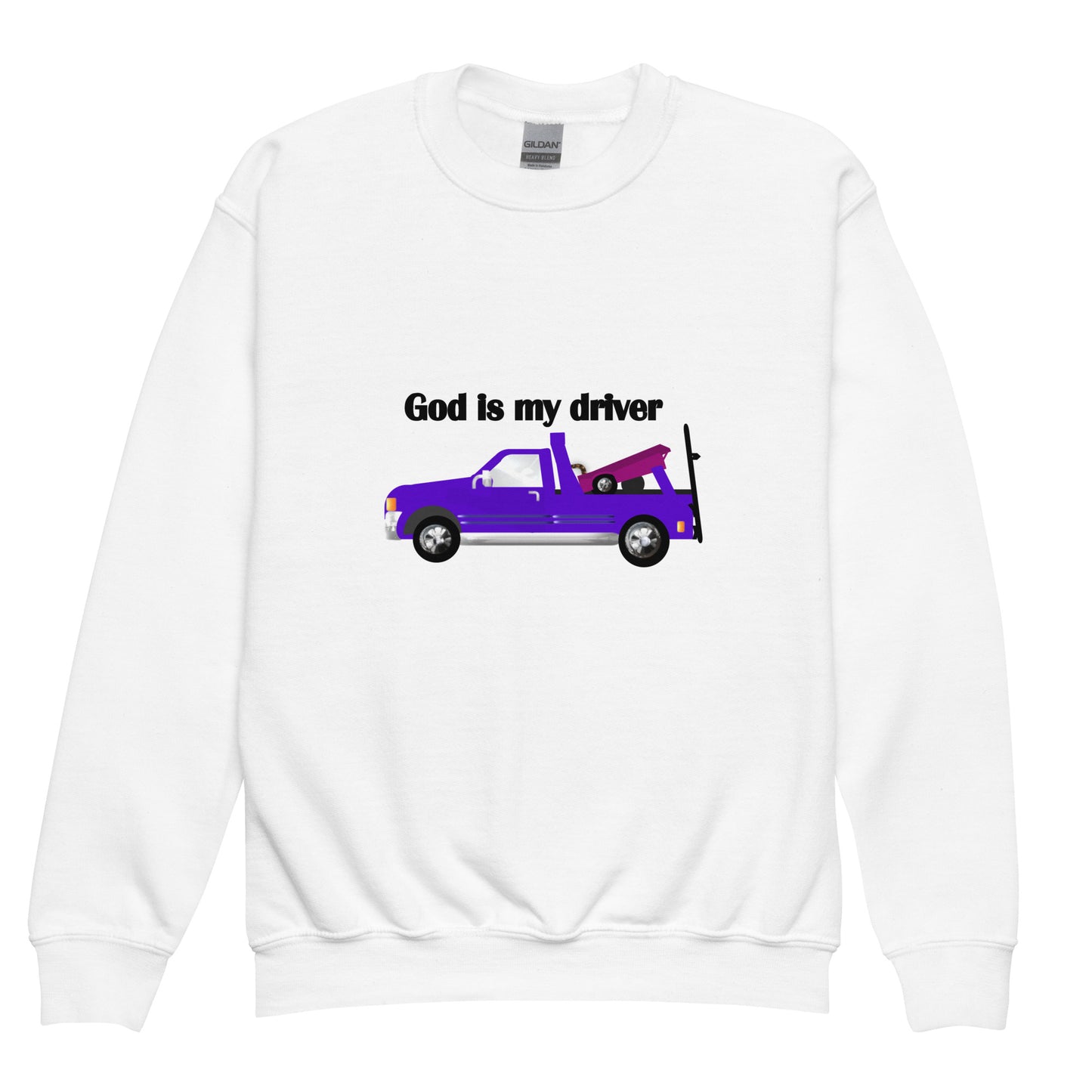 God Is My Driver Kids Sweatshirt