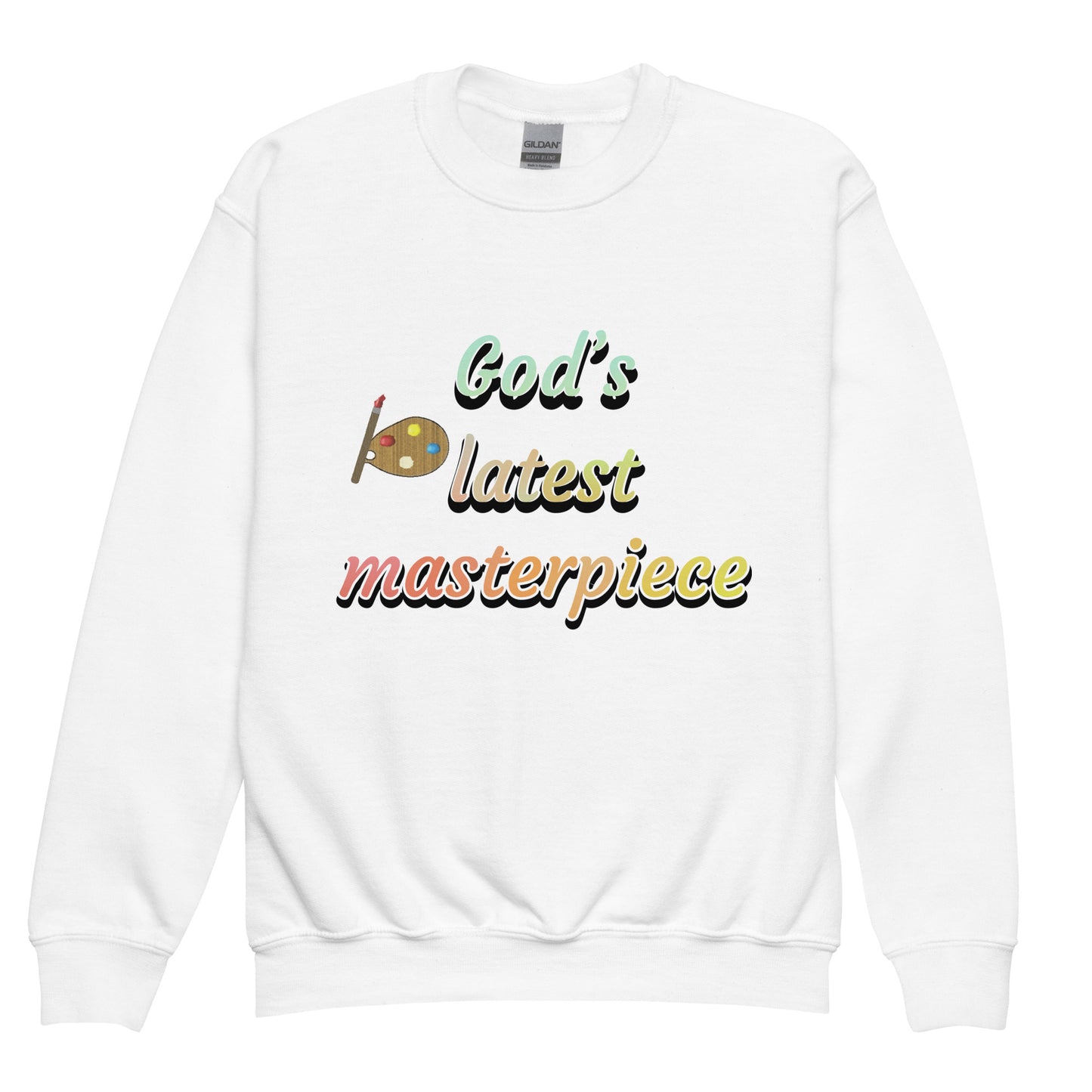 God's Latest Masterpiece Kids Sweatshirt
