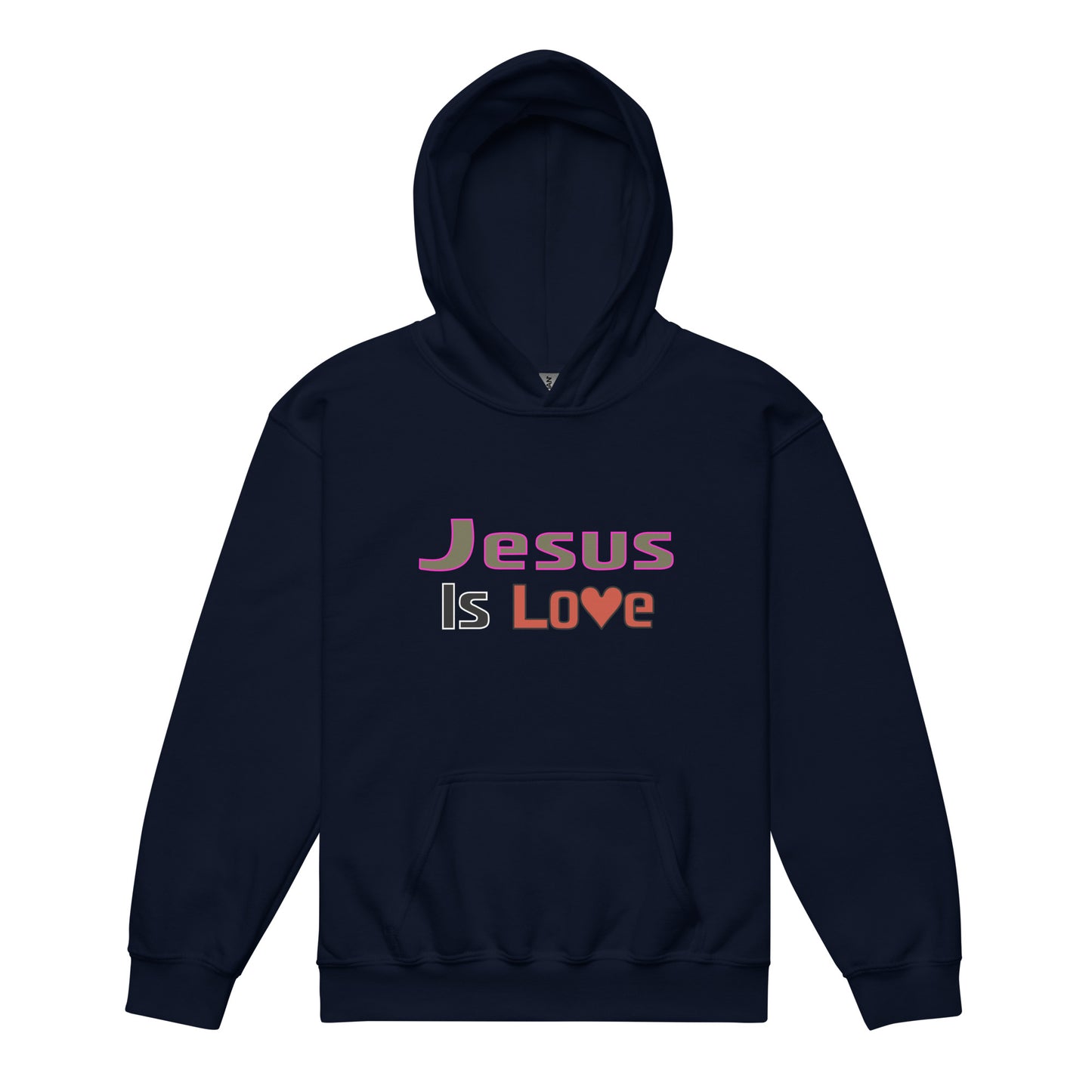 Jesus Is Love Heavyweight Youth Hoodie