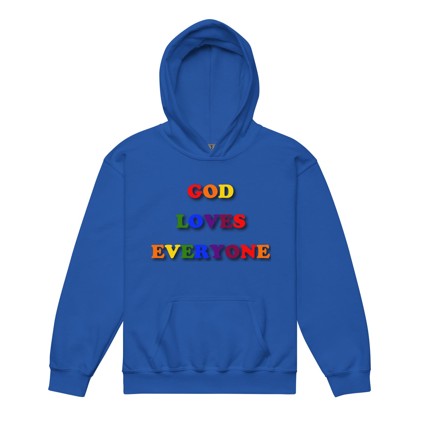 God Loves Everyone Heavyweight Youth Hoodie