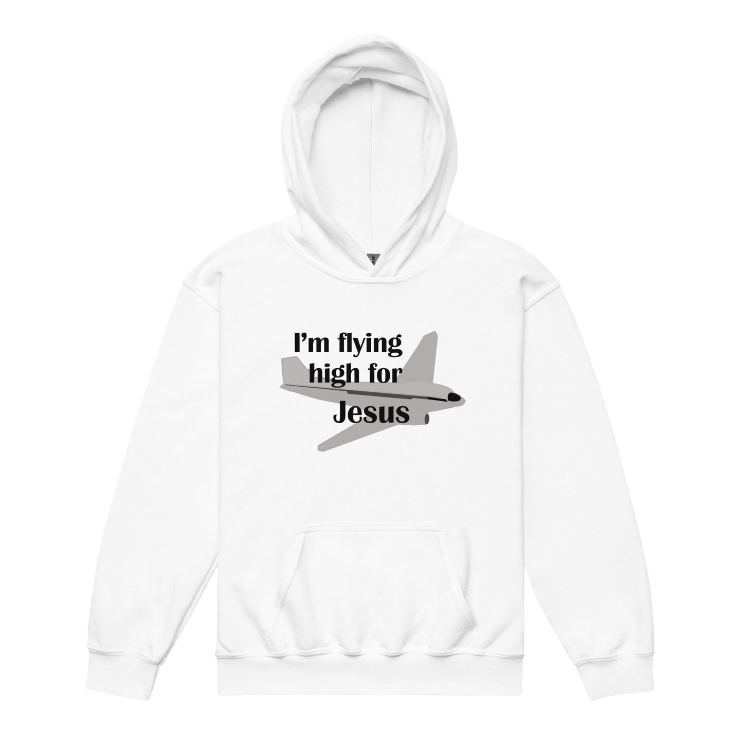 Flying High for Jesus Kids Heavyweight Hoodie