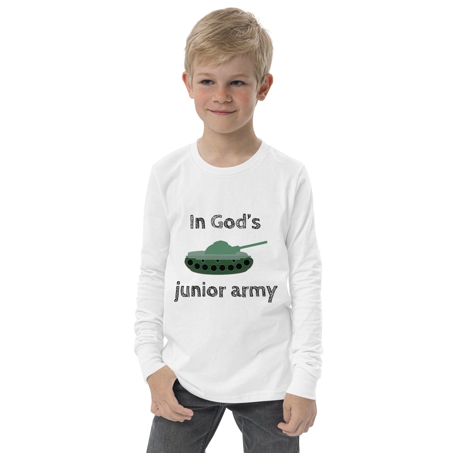 In God's Junior Army Kids' Long-Sleeve Tee