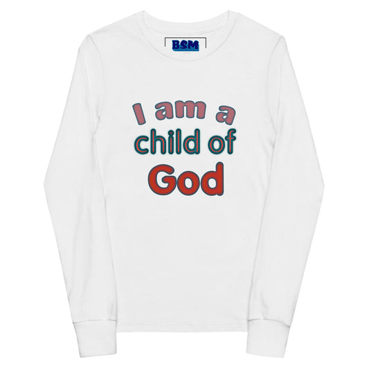 I Am a Child of God Long-Sleeve Youth Tee