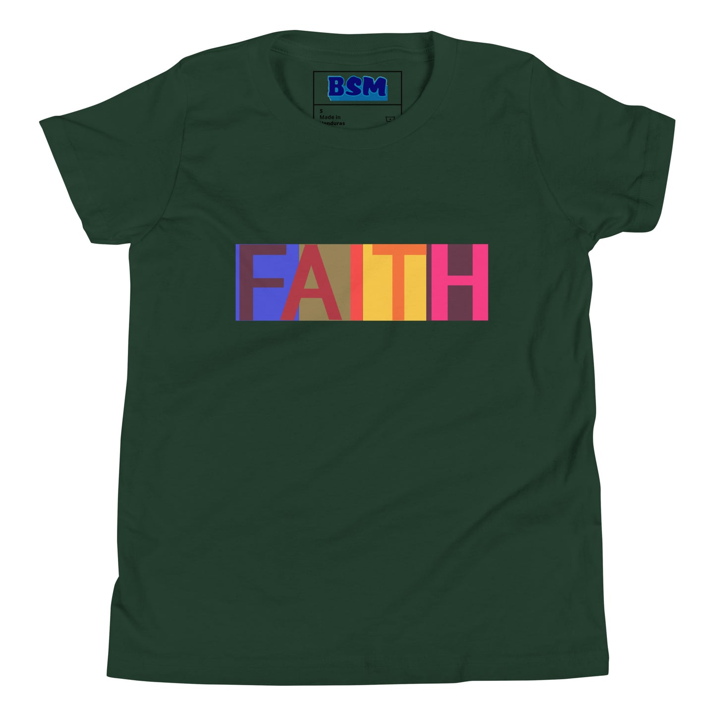 Multicolored Faith Youth T-Shirt