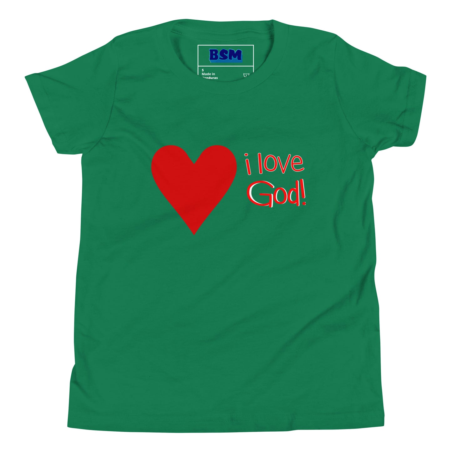 I Love God (Heart) Youth T-Shirt