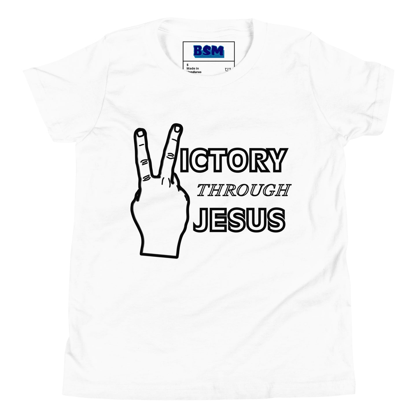 Victory Through Jesus Youth T-Shirt