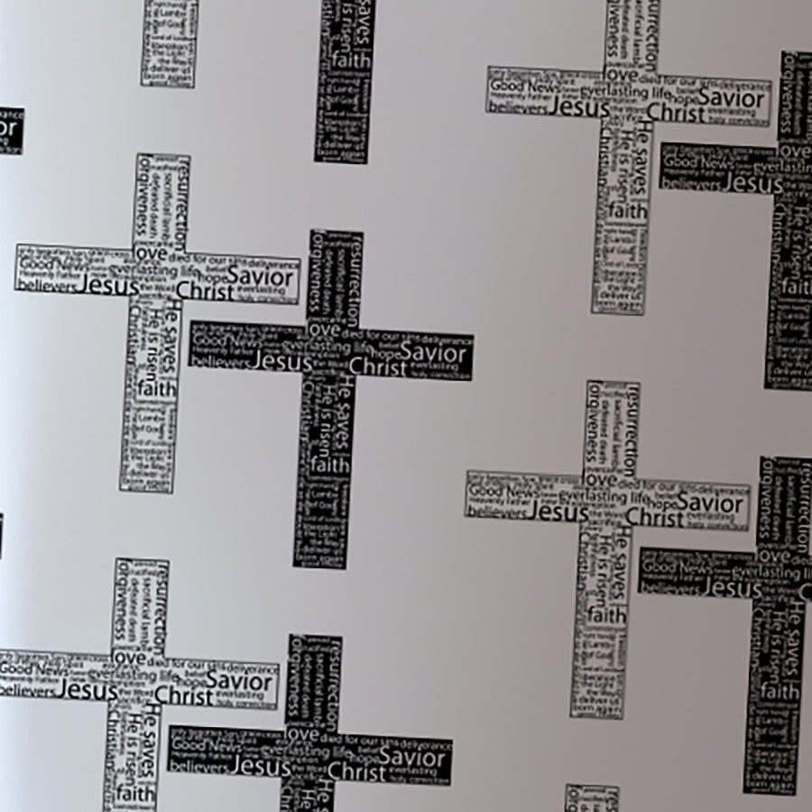 Cross Word Art Patterned Scarf