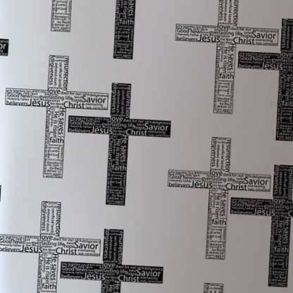 Cross Word Art Patterned Scarf