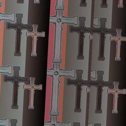 Glass Cross Trio Scarf