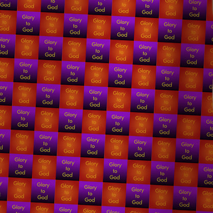 Glory to God Purple and Orange Scarf