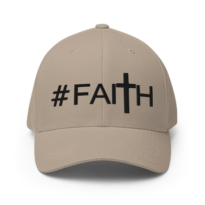 Hashtag Faith (Black) Fitted Baseball Cap