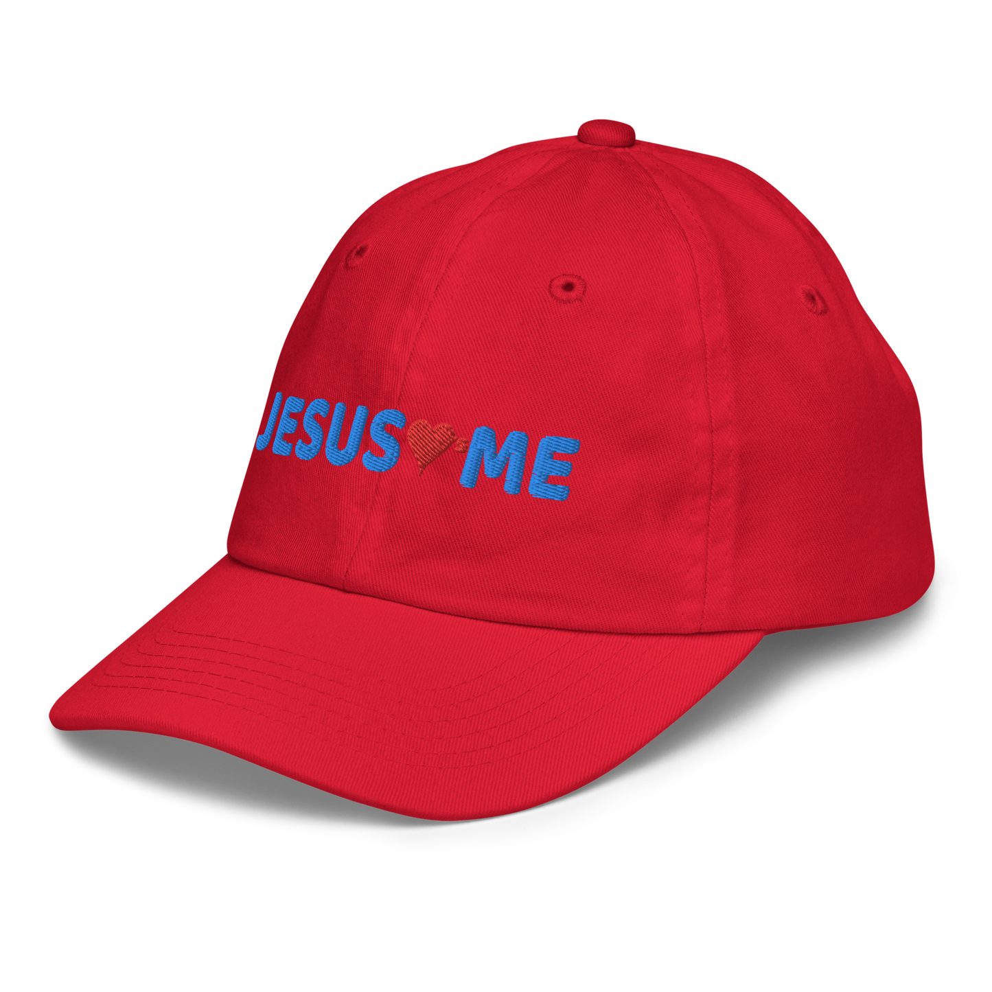 Jesus Loves Me Embroidered Kids Cap