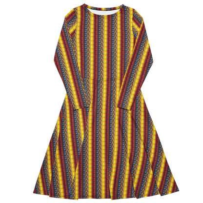 Multicolored Faith Patterned Midi Dress
