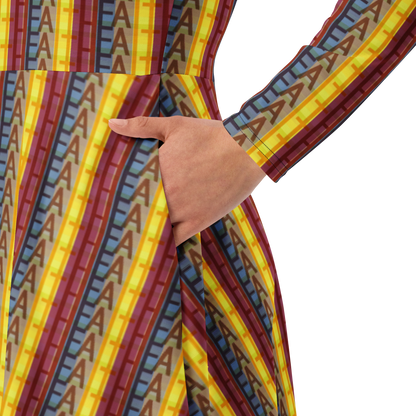 Multicolored Faith Patterned Midi Dress