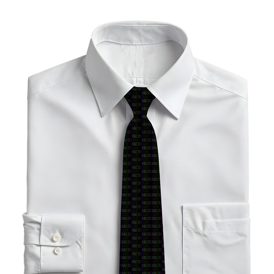 Neon Faith Patterned Necktie