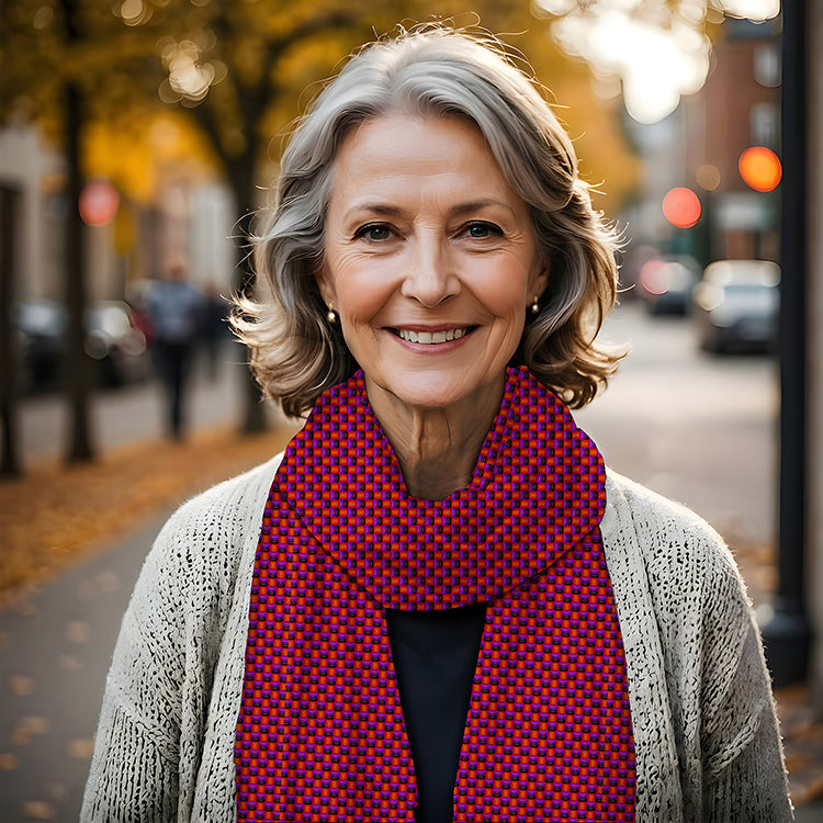 Glory to God Purple and Orange Scarf