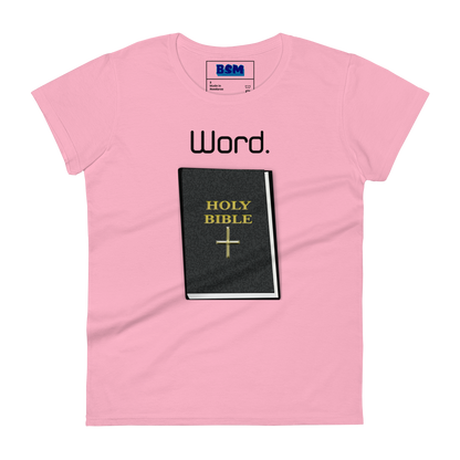 Word Women's 100% Cotton Semi-Fitted T-Shirt